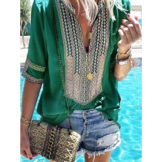 Exotic Moroccan Caftan Dress with Intricate Embroidery