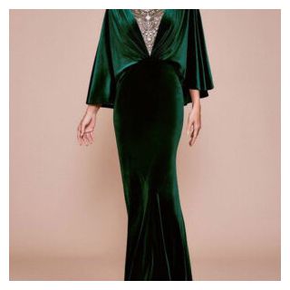 Exquisite Moroccan-Inspired Embroidered Kaftan Dress 008