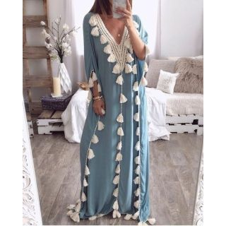 Kaftan Dress 090 - Moroccan Caftan Dress with Intricate Embroidery