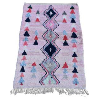 Colorful Moroccan Berber Wool Rug - Handwoven Artistry