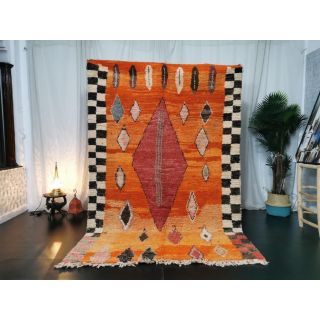 Authentic Berber Wool Rug - Handwoven Moroccan Masterpiece