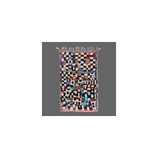 Moroccan Geometric Wool Rug - Handcrafted Berber Design