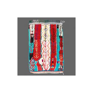 Handwoven Moroccan Geometric Wool Rug