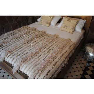 Luxurious Moroccan Wool Blanket | Hand-Woven Bohemian Style