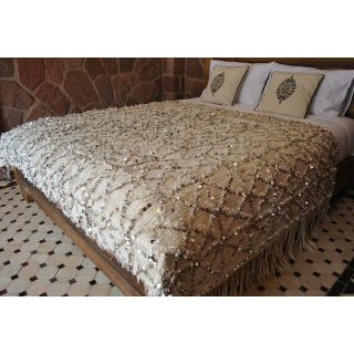 Luxurious Caramel Moroccan Wedding Blanket