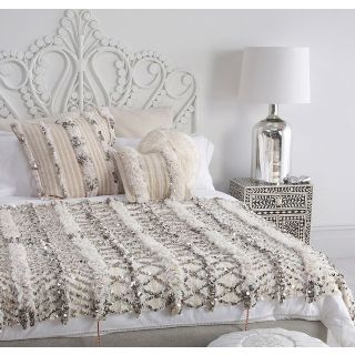 Luxurious Handcrafted Moroccan Wedding Blanket - 100% Cotton