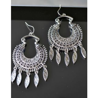 Moroccan Tuareg Berber Handcrafted Geometric Earrings.