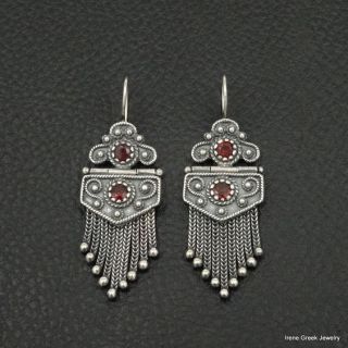 Handcrafted Tuareg Berber Geometric Earrings | Artisan Moroccan Style