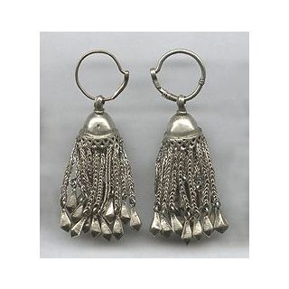 Moroccan Tuareg Berber Geometric Earrings - Handmade Ethnic Jewelry