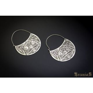 Moroccan Tuareg Berber Handcrafted Geometric Design Earrings