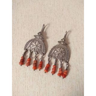 Moroccan Tuareg Berber Geometric Earrings - Handcrafted Ethnic Jewelry