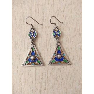 Handcrafted Moroccan Tuareg Berber Geometric Earrings