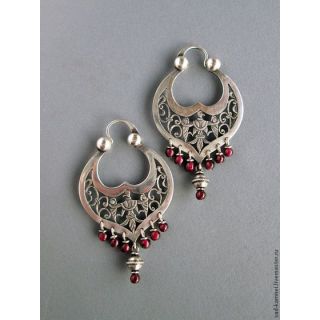 Moroccan Tuareg Berber Handcrafted Earrings - Ethnic Statement Piece with Artistic Flair
