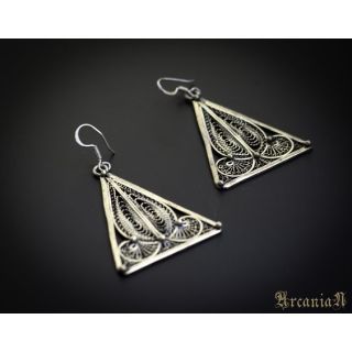 Handmade Moroccan Tuareg Berber Geometric Earrings