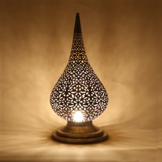 Handmade Moroccan Silver Metal Pendant Floor Lamps 127