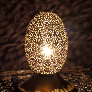 Moroccan Silver Metal Floor Lamp - Timeless Elegance & Vintage Charm