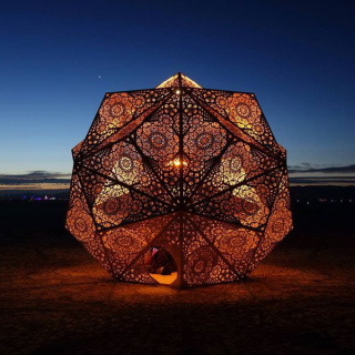 Exquisite Handcrafted Moroccan Silver Floor Lamp