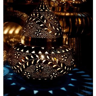 Captivating Moroccan Silver Metal Floor Lamp