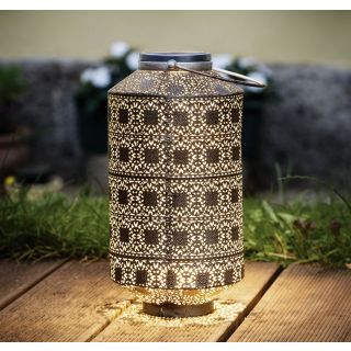 Moroccan Handcrafted Silver Metal Floor Lamp | Vintage Design