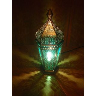 Moroccan Silver Metal Handcrafted Pendant Floor Lamp
