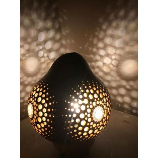 Moroccan Silver Metal Handmade Floor Lamp