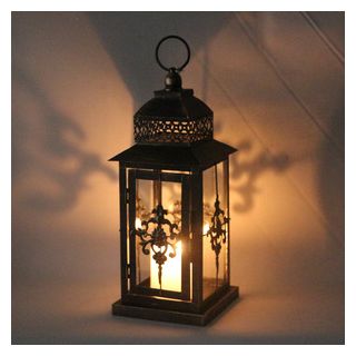 Moroccan Silver Metal Handcrafted Floor Lamp - Vintage Style Lighting