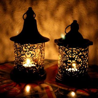 Captivating Moroccan Silver Metal Floor Lamp - Vintage Touch