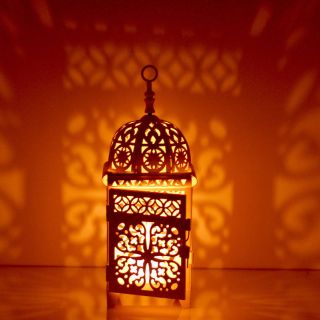 Exquisite Handmade Moroccan Silver Metal Floor Lamp