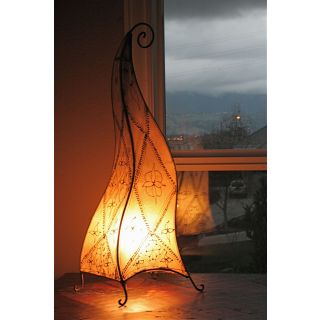 "Luxury Moroccan Silver Floor Lamp - Handcrafted Pendant Lighting"
