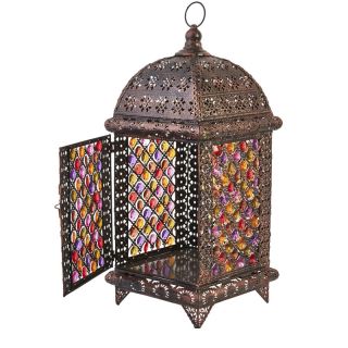Enchanting Moroccan Silver Pendant Hanging Lamp - Vintage Elegance for Indoor and Outdoor Spaces