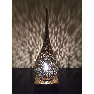 Moroccan Silver Metal Pendant Floor Lamps | Handcrafted Beauty for Indoor & Outdoor Settings