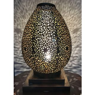 Moroccan Silver Metal Handmade Floor Lamp - Timeless Elegance