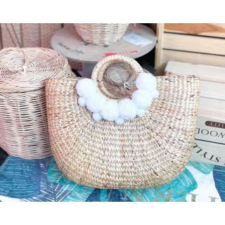French Round Straw Basket | Eco-Friendly Handwoven Tote