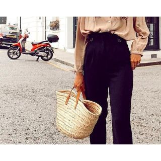 French Market Basket | Handwoven Eco-Friendly Berber Artisan Style