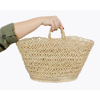 French Market Basket 138 - Handwoven by Moroccan Berber Women