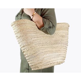 French Market Basket 157 - Handwoven Moroccan Berber Eco-Chic Tote