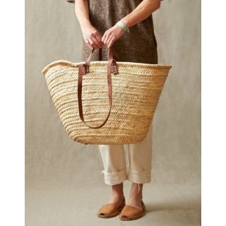 Handwoven French Market Basket | Eco-Friendly & Customizable