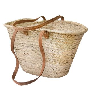 Chic Handwoven French Market Basket - Ethical Eco-Friendly Choice