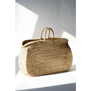 French Market Basket Handcrafted by Moroccan Artisans