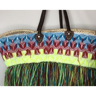 Moroccan Handwoven Ethical Straw Handbag - Handbag Baskets 011