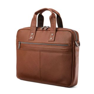 Chic Light Brown Moroccan Leather Laptop Bag - Professional & Stylish