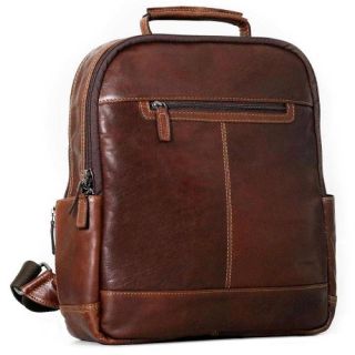 Vintage Brown Moroccan Leather Backpack - Stylish & Functional