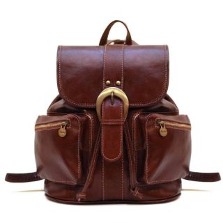 Moroccan Mahogany Leather Backpack | Handcrafted Artisan Bag