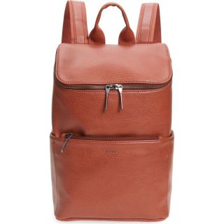 Luxury Light Brown Moroccan Leather Backpack - Stylish and Practical