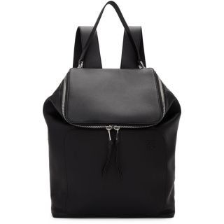 Moroccan Handcrafted Black Leather Backpack - Premium Quality