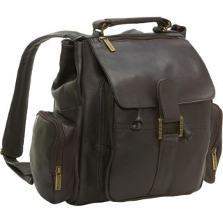 Dark Brown Moroccan Leather Backpack - Handmade with Premium Leather