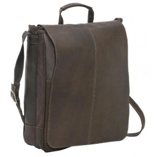 Luxury Moroccan Leather Backpack - Handcrafted Dark Brown