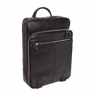 Premium Black Moroccan Leather Backpack - Handmade Vintage Style