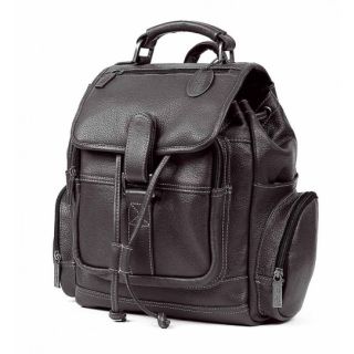 Moroccan Handcrafted Dark Brown Leather Backpack - Premium Quality