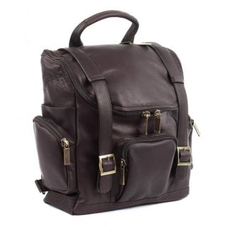 Dark Brown Moroccan Leather Backpack - Handmade Premium Quality - Stylish & Functional